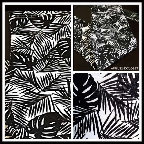 BLACK WHITE PRINT CAPRI CROP LEGGING A3C - Picture 4 of 7